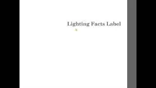 How to Read a Lighting Facts Label