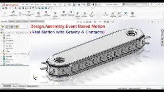 Horizontal carousel conveyor design assembly and motion study in solidworks