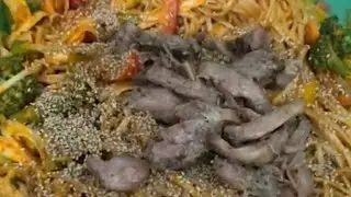 ‎طريقة طبخ مكرونة باردة مع السمسم و دجاج ترياكي لذيذة جدآ و سهلة Cold Sesame Noodle Teriyaki Chicken