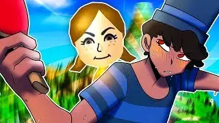 destroying lucia at wii sports resort ping pong