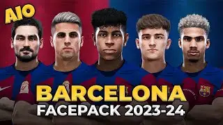 FC Barcelona Facepack Season 2023/24 | Sider and Cpk | Football Life 2023 and PES 2021