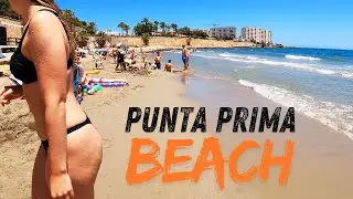 🇪🇦☀️🏝️ORIHUELA SPAIN BEACH 2024 -- PUNTA PRIIMA & LOS NAUFRAGOS BEACH WALK🏖️ -- 4K 60FPS VIEW 🎥