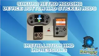 Sakura Retro Modding Sticker and Button Mod Installation for Anbernic/Miyoo Devices