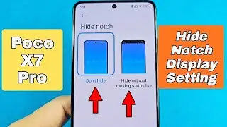Hide Notch Display for Poco X7 Pro phone 