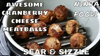 Ninja Foodi GrillGrate Sear 'N Sizzle Cranberry Cheese Meatballs