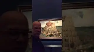 A Torre de Babel de Brueguel no Museu da historia de arte em Viena