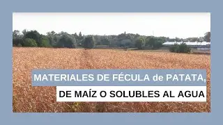 ¿Por qué utilizar un material de origen fécula de patata o maíz o un material soluble al agua?
