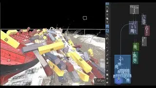 Houdini 20.5: Dynamic Shipping Container Collapse Simulation