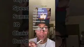 Building a character to beat Sasuke!!