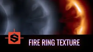 VFX Fire Projectile Ring Texture Substance Designer