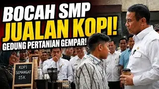 VIRAL! Bocah SMP Jualan Kopi Bikin Heboh Gedung Kementerian Pertanian, Aksinya Tuai Pujian