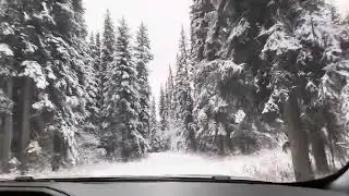 Bumpy Road on our way to ice fishing
