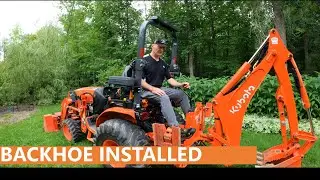 144 - Kubota BH77 Backhoe Installed - Final steps