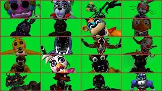 All FNaF Jumpscares Green Screen (Complete Ultimate Compilation)