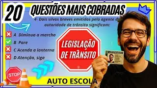 20 QUESTIONS that are FAILING STUDENTS, DETRAN 2025 simulation