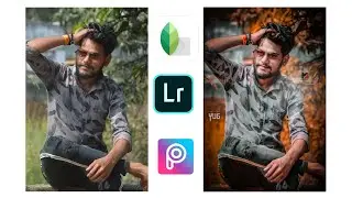 Red/Orange Background Editing | Without any preset | Snapseed | Lightroom cc | PicsArt ||