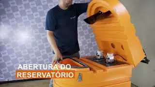 Aspirador que aspira a lama na obra