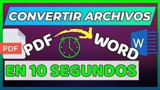 CONVERTIR archivo PDF a WORD EDITABLE gratis sin programas / pasar Pdf a Word SIN PERDER FORMATO