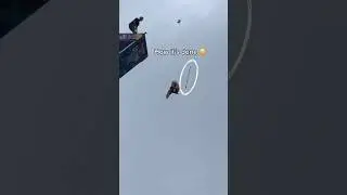 Launching a Pole at my head during a high dive 😳🎥 