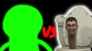 Green screen man vs skibidi toilet