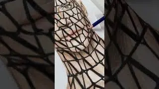 Рисуем портрет девушки с тату на лице