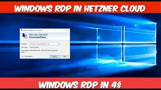 How To Create Cheap And Best RDP In Hetzner Cloud #hetznerCloud