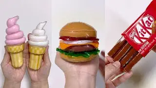 DIY🍦🍔🍫🥨 Squishy with Nano Tape! (Ice cream, Burger, Chocolate, Pretzel)