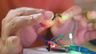 Interrupt untuk Menyalakan LED di Arduino Nano.