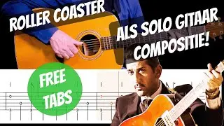 Roller Coaster van Danny Vera, Fingerstyle Guitar Tutorial Tabs