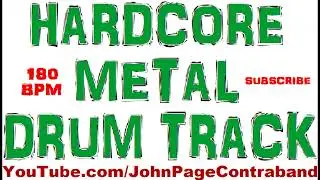 Hardcore Metal Drum Track 180 bpm Free
