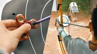 INSANE ARROW FIDGET SPINNER SHOT! // VLOG 28