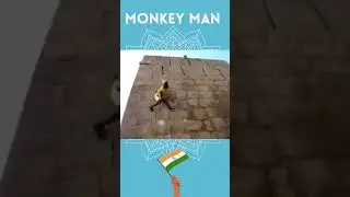 Monkey-Man Greatest solo climber of all times.  Mad!  #Incredibleindia #climbing #boulder #temple