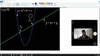 How to find where a parabola y=ax^2+bx+c and line y=px+q intersect (Full Explanation)