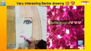 how to draw barbie girl/Barbie drawing tutorial/barbie transition results/barbie Makeup/girl drawing