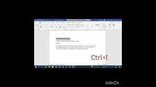 #shortcutKeys #bold #italic #underline #MSword