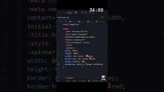 Build a Loading Spinner in a minute! (HTML+CSS) 🔁 