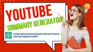 Easy YouTube Video Transcripts and Summaries with ChatGPT Open AI Chrome Extension | NoteGPT