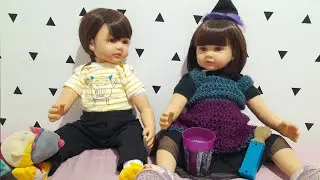 Rotina da Noite com a Bebê Reborn Bela/Especial Halloween