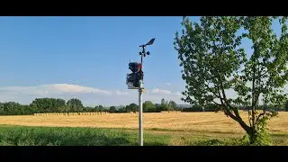 WEATHER STATION INSTALLATION on screw foundation