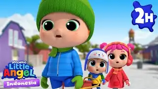 Bermain Aman di Salju | Little Angel Bahasa Indonesia | Kartun dan Lagu Anak
