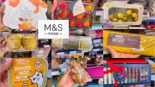 M&S FOOD STORE HAUL,INSIDE M&S GROCERY STORE,MARKS AND SPENCER FOOD HALL LONDON