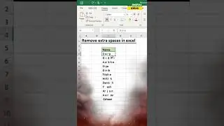 Remove Extra Spaces in Excel with One Click | Excel Shortcut You Must Know! 