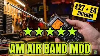 Quansheng UV-K5. How to scan the AM Air Band + My Antenna choice. (Egzumer V.022)