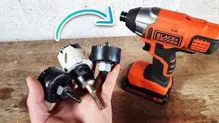 How To Use A Hole Saw In A Black and Decker Impact Driver