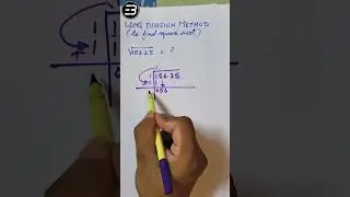 Long Division Method to find square root | EDUBUOY | #mathstricks #squareroot