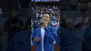 Singing the National Anthem at the Dodgers game ✨😱