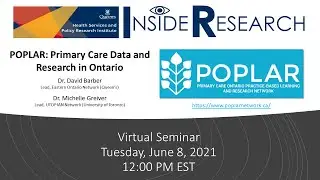 HSPRI Inside Research: POPLAR - Primary Care Data and Research in Ontario
