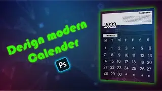 How to design modern Calendar using photoshop