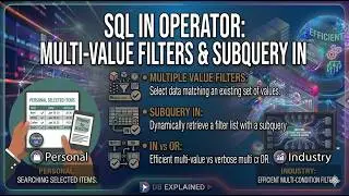 SQL IN Operator Explained | Filter Multiple Values in SQL | SQL Tutorial for Beginners