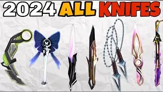 VALORANT ALL 2024 KNIFE SKINS | Valorant 2024 Best Melee skins
